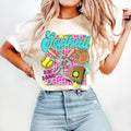 Softball Game Day Preppy Softball Softball Mama Softball Mom Leopard Softball Coquette Hot Trend T-Shirts