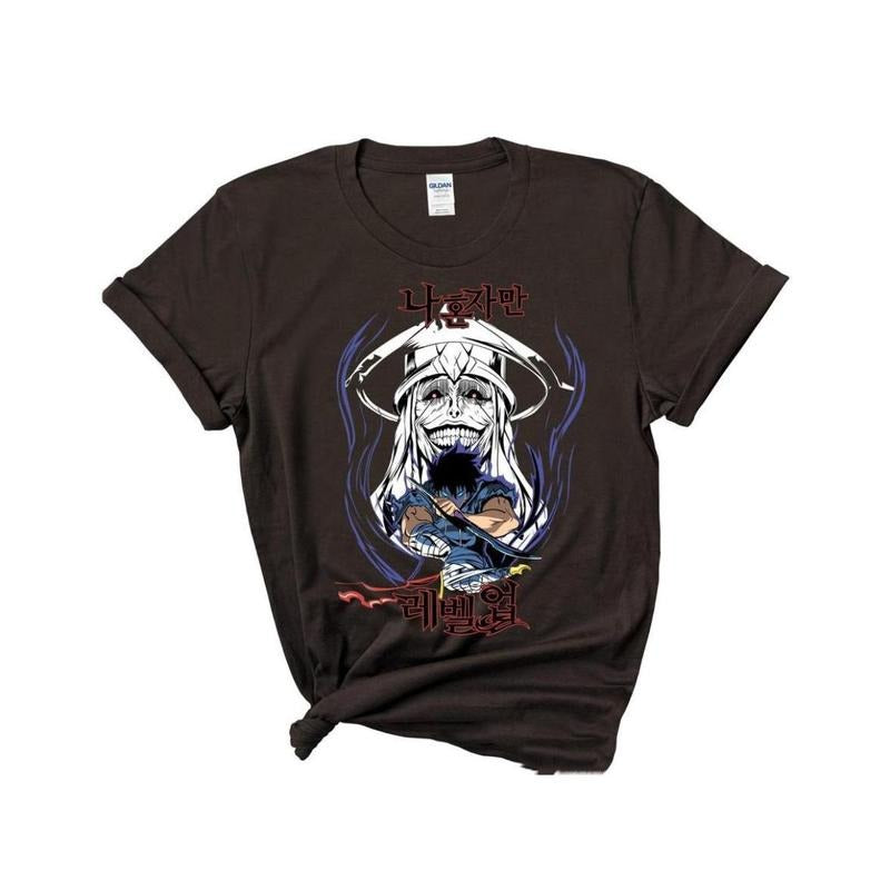 Solo Leveling Shirt Sung Jinwoo Shadow Monarch Arise Anime Shirt Outfits Stay Ahead Game Classic T-Shirts