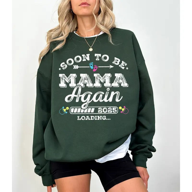 Soon Be Mommy 2025 Loading Mommy Pregnancy Shirt Shirt New Parents Shirt Pregnancy Announcement Shirtstyle{N002}2 T-Shirts