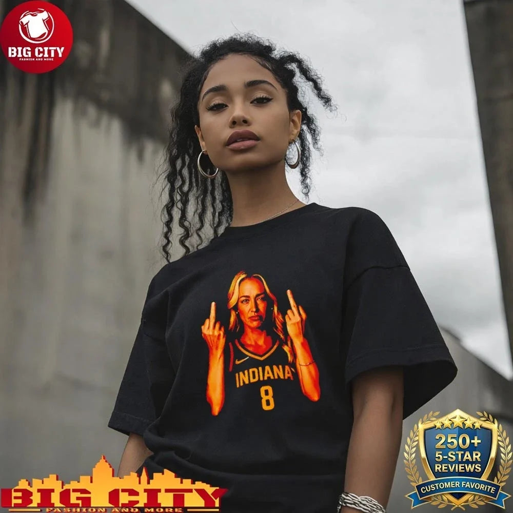 Sophie Cunningham Indiana Fever middle finger Flipping the Bird shirt