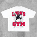 Sopula Casual Jesus God Gospel Sports Letters Lord'S Gym Printed Pattern Cotton T-Shirts