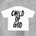 Sopula Child God Print Cotton Short Sleeve T-Shirts