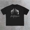 Sopula Praying Hands God Loves You Print Cotton Casual T-Shirts