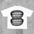 Sopula Lip Print Cotton Fabric Fit T-Shirts