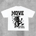 Sopula Vintage Just Move Art Cotton T-Shirts