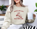 Sorry I'M Late I Was Dilly Dallying Baby Lamb Sheep Cute Sheep Shirt Funny Animal T-Shirts