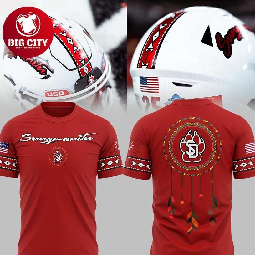 South Dakota Coyotes 2026 Native American Heritage Day Two Sided Shirt