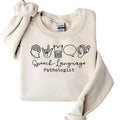 Speech Language Pathologist SLP Nurse SLP Long Casual Classic Cotton Fitted T-Shirts