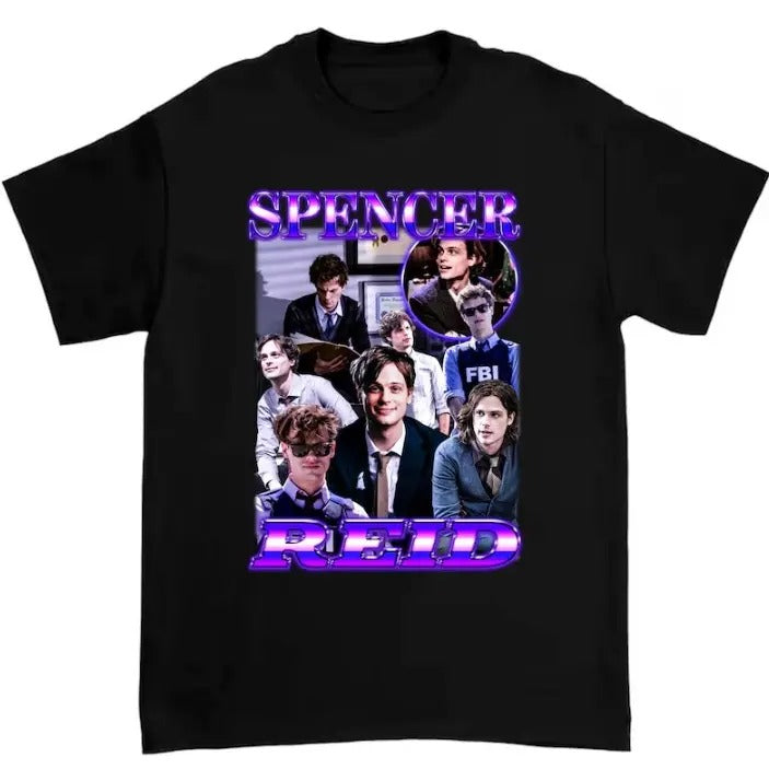 Spencer Reid Criminal Minds Shirt Menswear Top T-Shirts