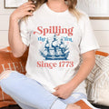 Spillin Tea Since 1773 Spilling Tea Usa Patriotic 4th July Party Usa Celebration Shirt T-Shirts