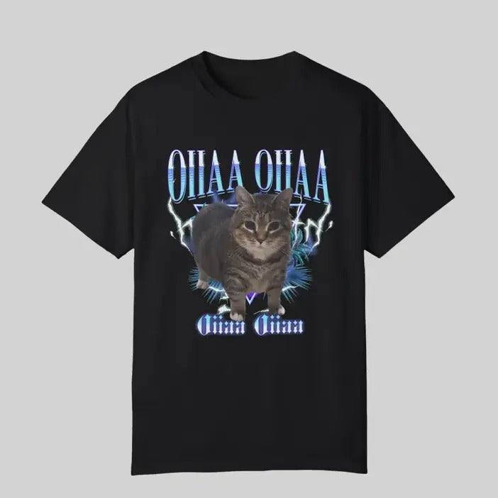 Spining Cat Meme Shirt Oiiaa Oiiaa Cat Brainrot Shirt Uiia Uiia Cat Shirt T-Shirts