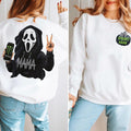 Spooky Mama Ghost M0n.Ster Black 2 Sides Halloween Monster Lover Fall Shirt Gh0st.Face Halloween Girl Mom Spooky Mama T-Shirts