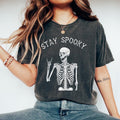 Spooky Shirt Halloween Comfort Colors Shirt Stay Spooky Halloween Skeleton Retro Halloween Spooky Halloween Shirt T-Shirts