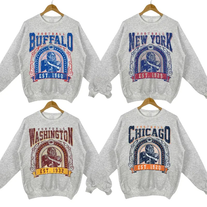 Sport Grey Football Classic Fans T-Shirts