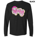 Spotted Faux Glitter MERRY Long Sleeve Comfort Colors 'NLB' T-Shirts