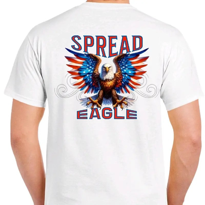 Spread Eagle American Cotton Menswear Top Sport Streetwear T-Shirts