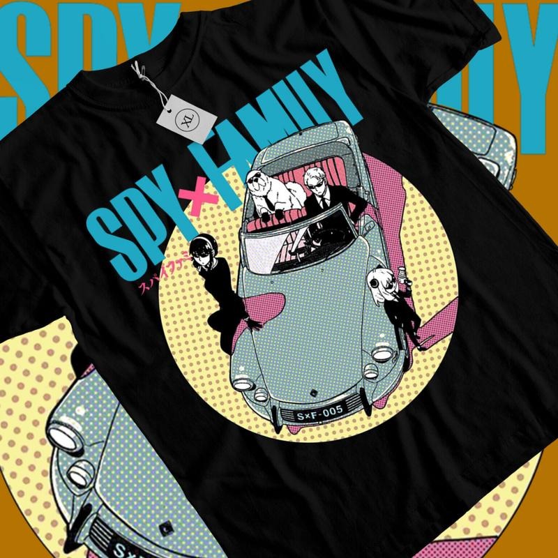 Spy X Family Anime & Loid Yor Anya Bond Car Anime Manga Lover Ball Cotton T-Shirts