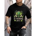 St. Patrick'S Day Celebration Casual Cotton Geometric Print Round Neck Machine Washable All Seasons Made USA T-Shirts