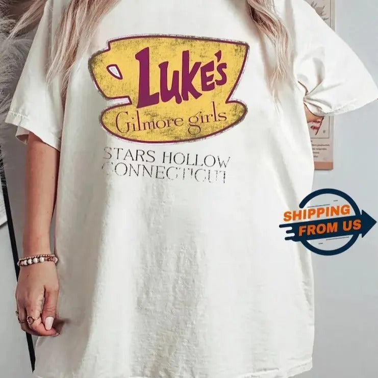Stars Hollow Luke'S Shirt Gilmore Shirt Fall Shirt Stars Hollow Connecticut TV Show Her Shirt Trend 2025 T-Shirts