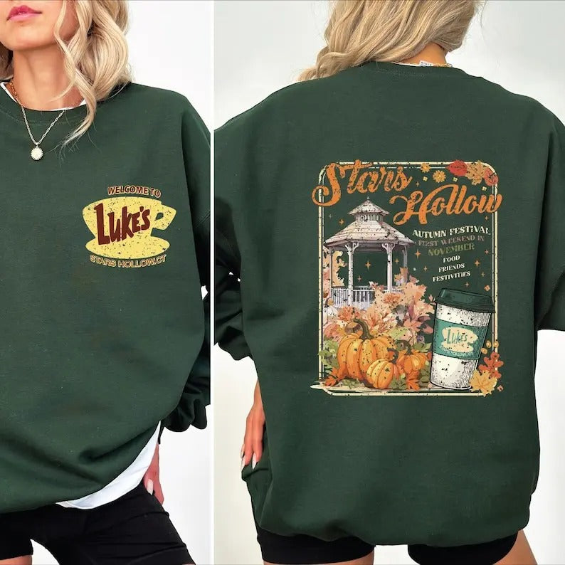 Stars Hollow Stars Hollow Where You Lead I Will Follow Back Front Stars Hollow Underwear T-Shirts