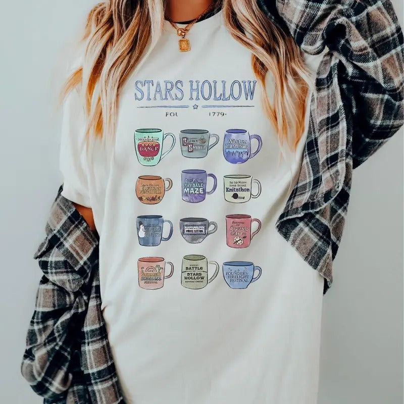 Stars Hollow Coffee Mugs Autumn Festival Stars Hallow Autumn Shirt Nostalgic Fall Her T-Shirts