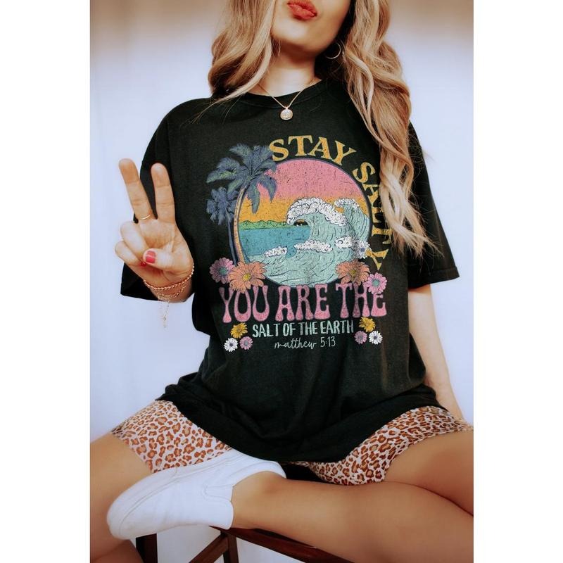 Stay Salty Christian Shirts Christian Bible Verse Shirt Jesus Shirt D Christian T-Shirts