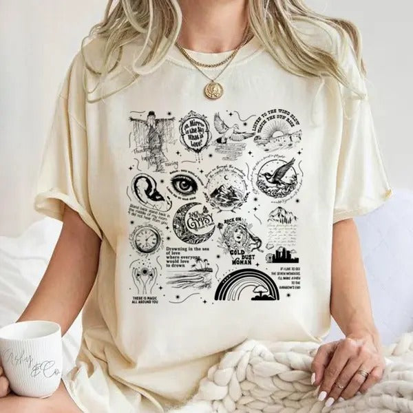 Stevie Nicks Tracklist Crystal Shirt Stevie Nicks Shirt T-Shirts