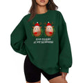 Stop Staring My Reindeers Boobs Ugly Gag Xmas Casual Street Fleece Tops Perfect T-Shirts
