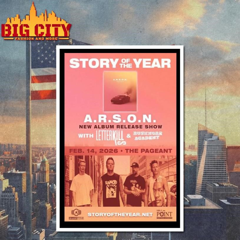 Story of the Year Feb 14 2026 The Pageant St. Louis Poster Shirt