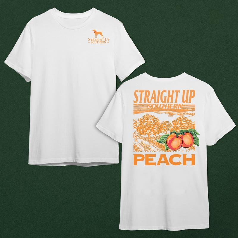Straight Up Southern Peach Scenic T-Shirts