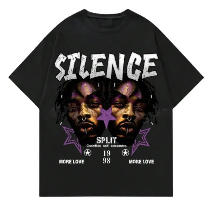 Street Life Retro Distressed Portrait Print Short Sleeve Size S 3XL Top Womenswear Underwear Humen Underwear Lady Streetwear Human Shoe Tropical Round Neck T-Shirts