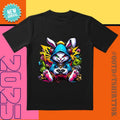 'Burst Bunny' 3D Ear Gaming Controller Gaming Hub Date Night Streetwear T-Shirts