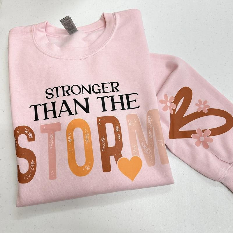 Stronger Than Storm Gildan LIGHT PINK T-Shirts