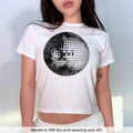 Studio 54 Retro Disco Ball Y2k Baby Baby Collar Fit T-Shirts
