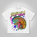 Studio Fun Color Brain Print Cotton T-Shirts