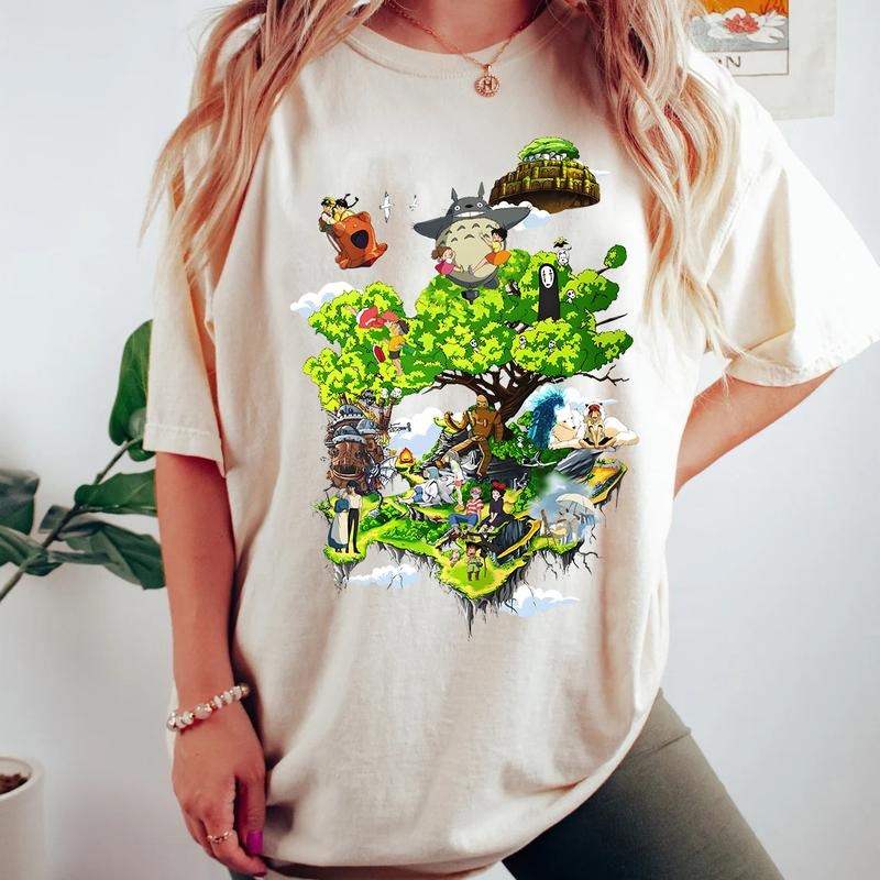 Studio Ghibli All Characters GB401 T-Shirts