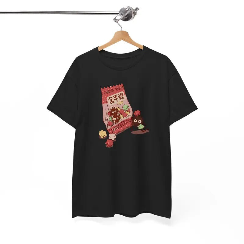 Studio Ghibli Soot Sprites Susuwatari Shirt Ghibli Soot Sprites Anime Fan T-Shirts