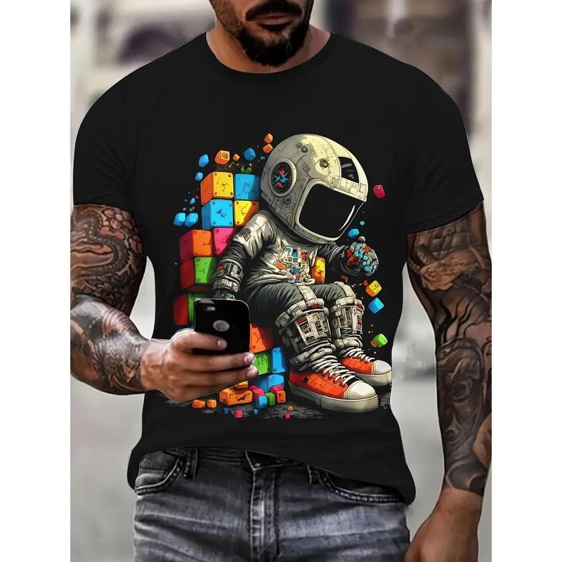 Astronaut Novelty & More Comfortable Short Sleeve Casual Everyday Space Enthusiasts Lovers Made USA T-Shirts