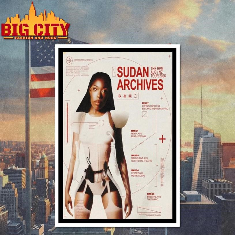 Sudan Archives The BPM AUS NZ Tour 2026 Poster Shirt
