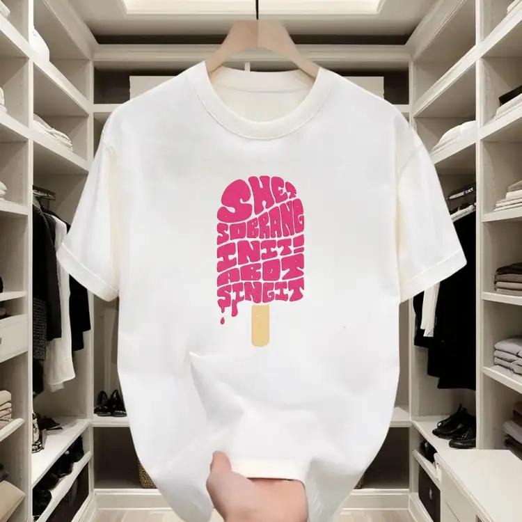 Summer Ice Cream Lettering Beach & City Walks T-Shirts