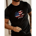 Summer Casual USA Flag Breathable & Durable Perfect Made USA T-Shirts