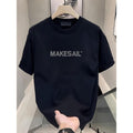 Summer Crew Neck American Heavyweight Short Sleeve Pure Cotton Ins Street Loose Top T-Shirts