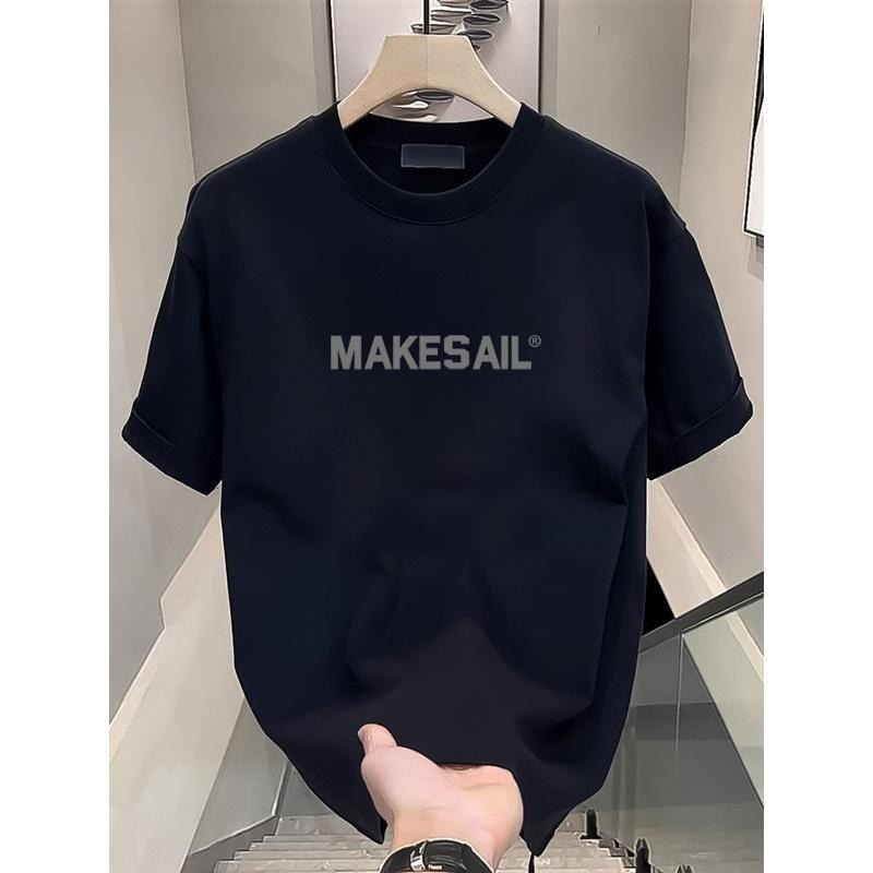 Summer Crew Neck American Heavyweight Short Sleeve Pure Cotton Ins Street Loose Top T-Shirts