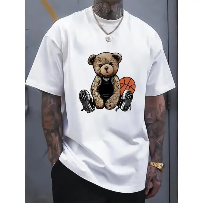Summer Essential Casual Short Sleeve Print Warm Weather Breathable Soft Comfortable Made USA T-Shirts
