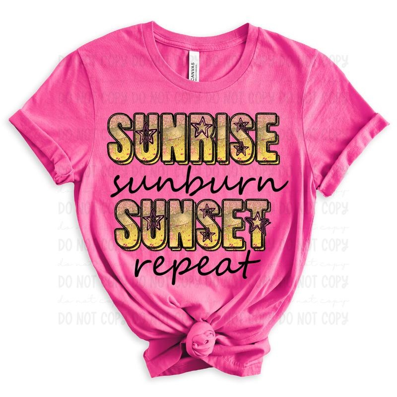 Sunrise Sunburn DTF Transfers THIS IS NOT SHIRT T-Shirts