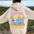 Sunshine My Mind Cotton Casual Sunset Beach Womenswear Polyester Tops Underwear Yarn T-Shirts