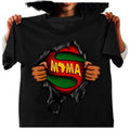 Super Mama Africa Map Black Black Girl Magic Black Mom Shirt Mama Comfort Cotton Womenswear Top T-Shirts