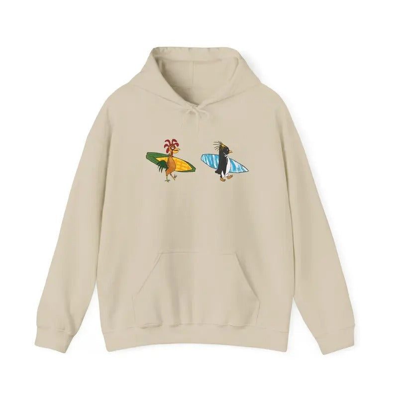 Surfing Chicken Chicken Joe Cody Maverick Beach Ocean Waves Summer Coastal Surf Lovers T-Shirts