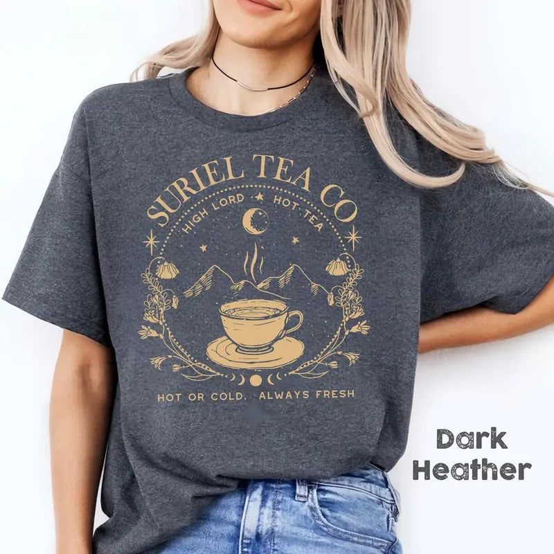 Suriel Tea Co Banned Books Bookish Booktok Smut Shirt Reading Book Lover Smut Reader Reader T-Shirts