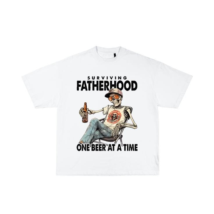 Surviving Fatherhood One Beer Time Funny Dad Shirt T-Shirts